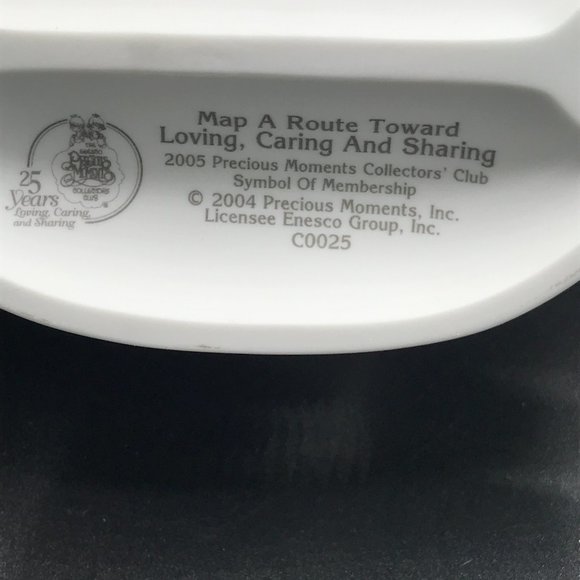 Precious Moments 2005 25th Anniversary Membership Figurine - Map A Route… - Picture 6 of 8